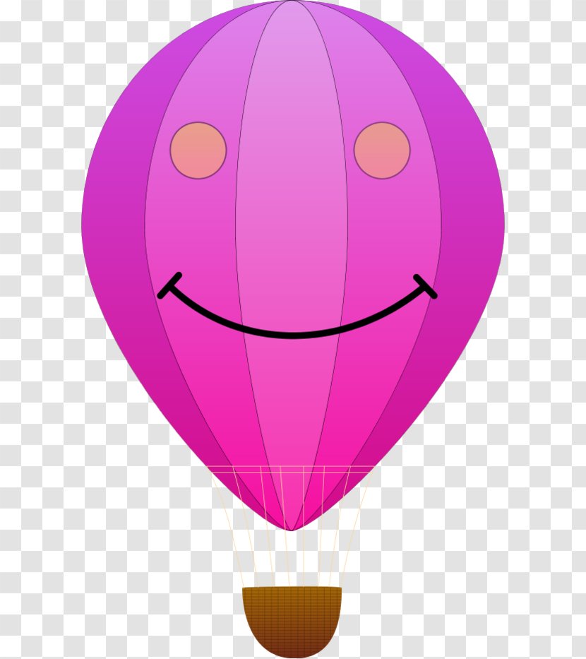 Hot Air Balloon Drawing Clip Art - Purple - Clipart Transparent PNG
