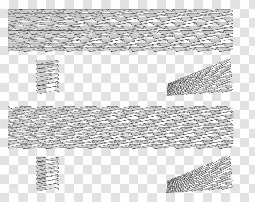 Steel Line Material Angle - Rectangle - Perforated Transparent PNG
