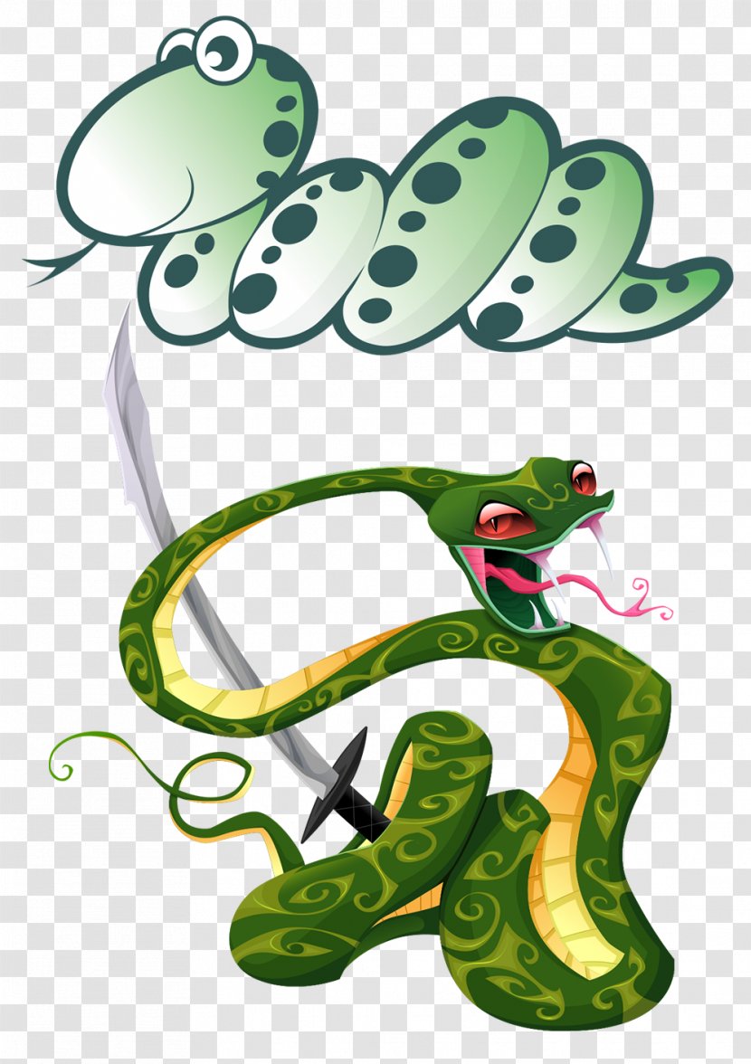 Snake Cartoon Illustration - Organism Transparent PNG