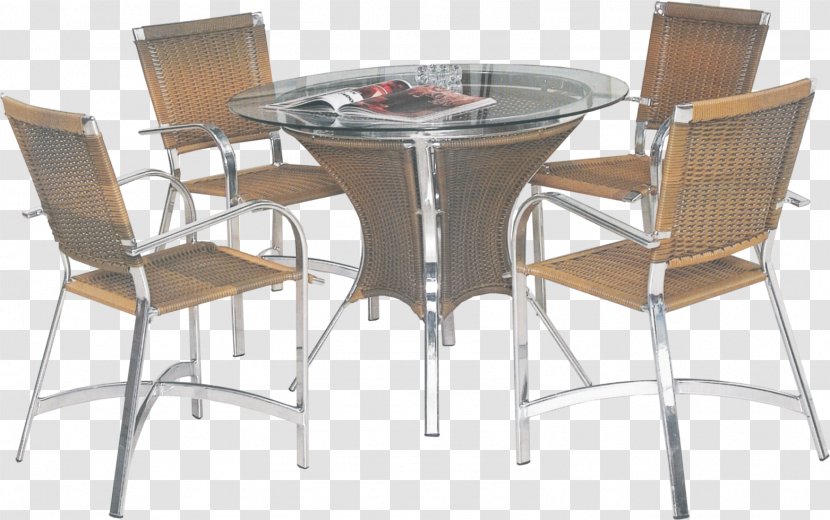 Table Chair Furniture Kitchen Wicker - Matbord - Dining Transparent PNG