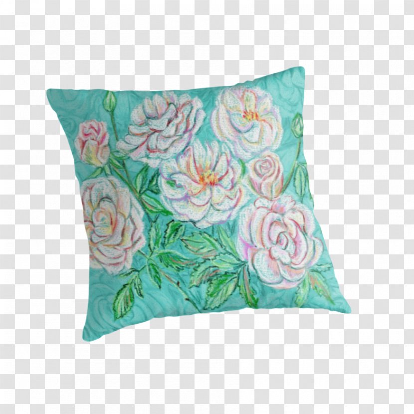 Throw Pillows Cushion Turquoise - Pillow - Pastel Rose Transparent PNG