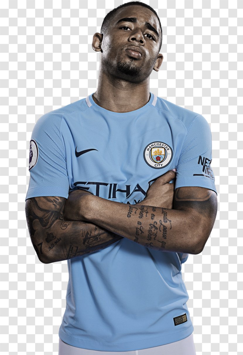 Gabriel Jesus Manchester City F.C. Rendering Jersey - Sportswear Transparent PNG