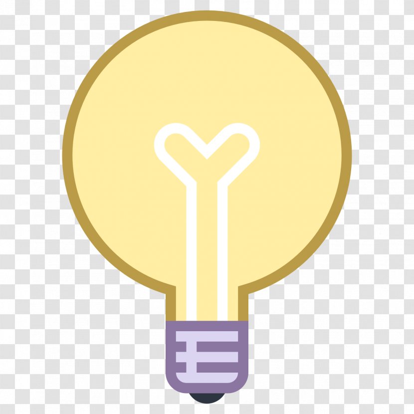 Symbol Font - Yellow - Bulb Transparent PNG