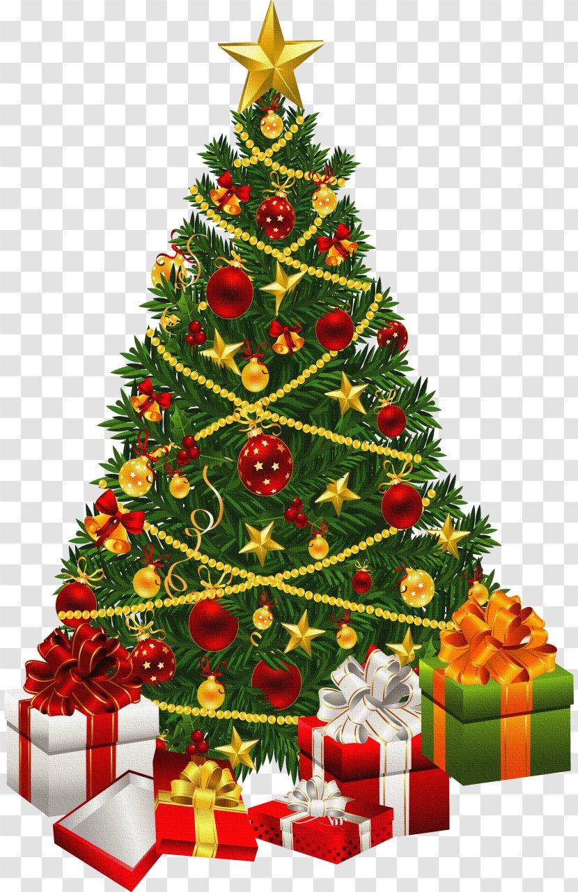 Santa Claus Christmas Tree Clip Art - Fir-tree Transparent PNG