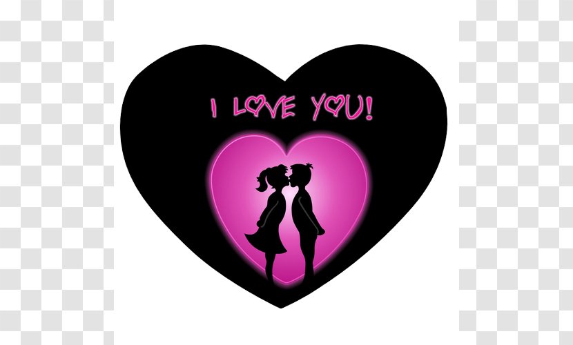 I Love You Desktop Wallpaper Heart - Silhouette - Pic Transparent PNG