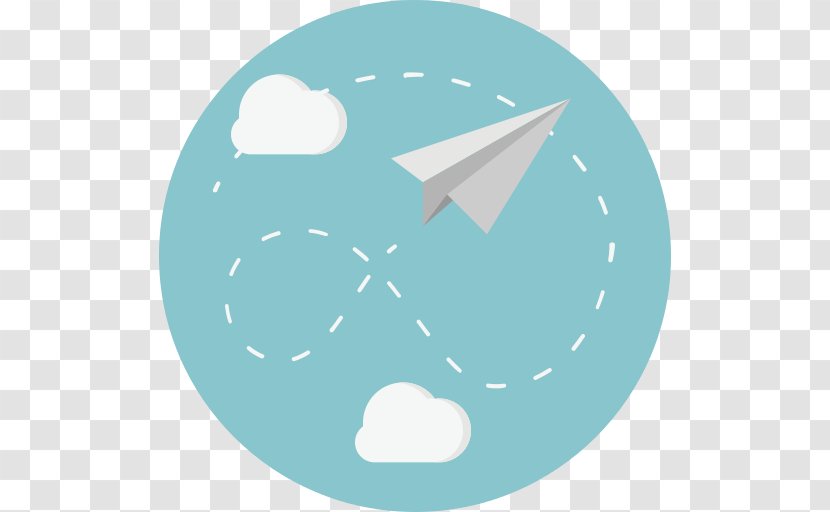Airplane Paper Plane Aircraft - Font Awesome Transparent PNG