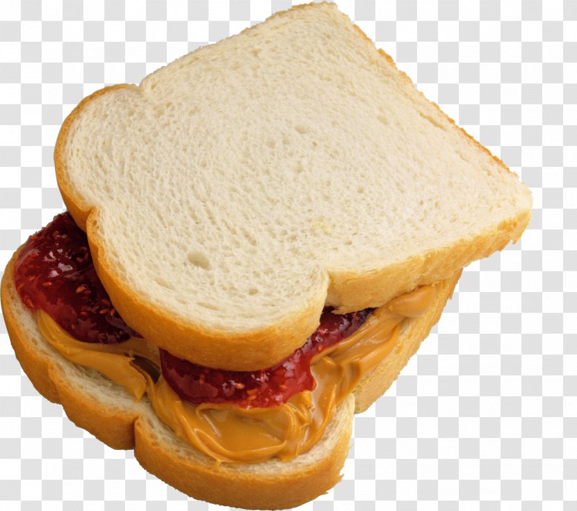 Peanut Butter And Jelly Sandwich Cheese Breakfast - Calorie - Burger Transparent PNG