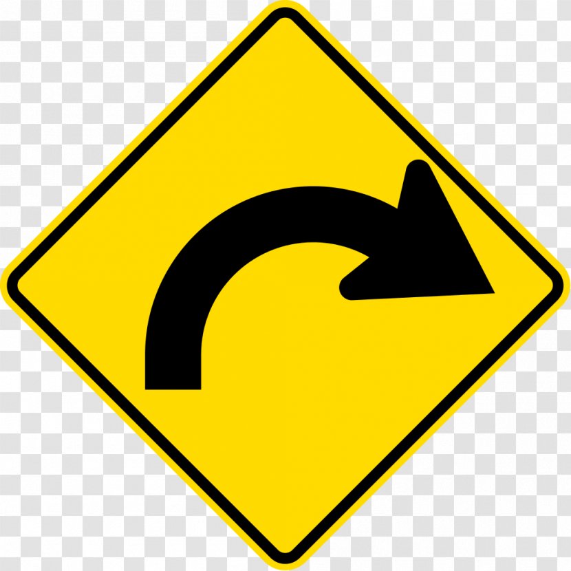 Traffic Sign Curve Senyal - Road Transparent PNG