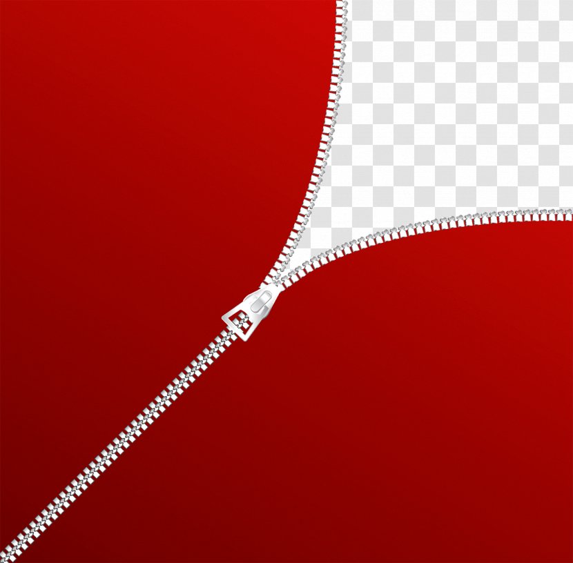 Zipper Euclidean Vector Download - Red Transparent PNG