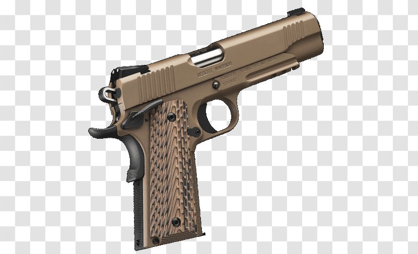 Kimber Manufacturing Custom .45 ACP Pistol Firearm - Airsoft Gun - Handgun Transparent PNG