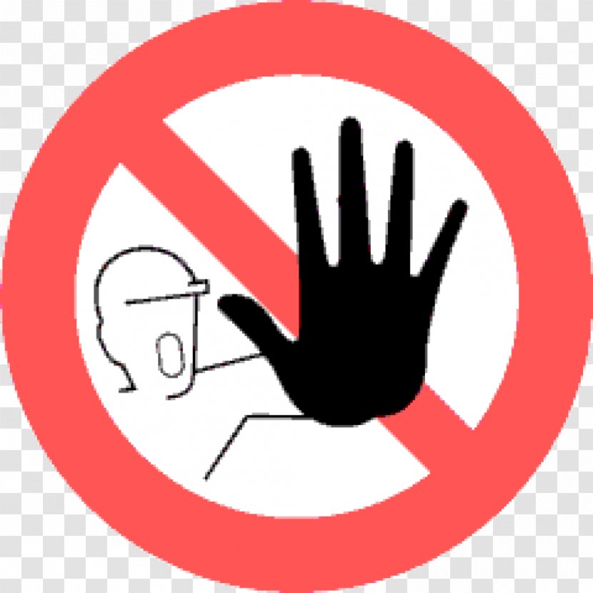 Clip Art Download Vector Graphics - Finger - Stop Sign Transparent PNG