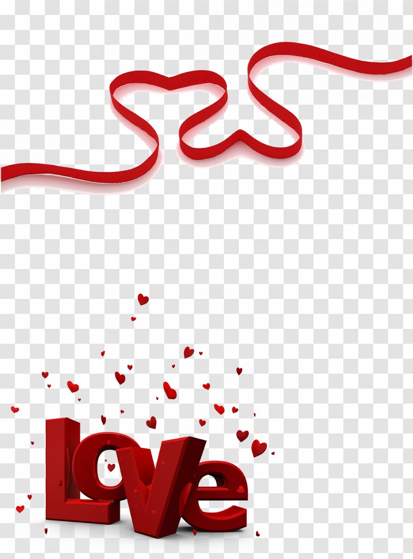Love Romance Feeling Valentine's Day Friendship - Heart - Ribbon Transparent PNG