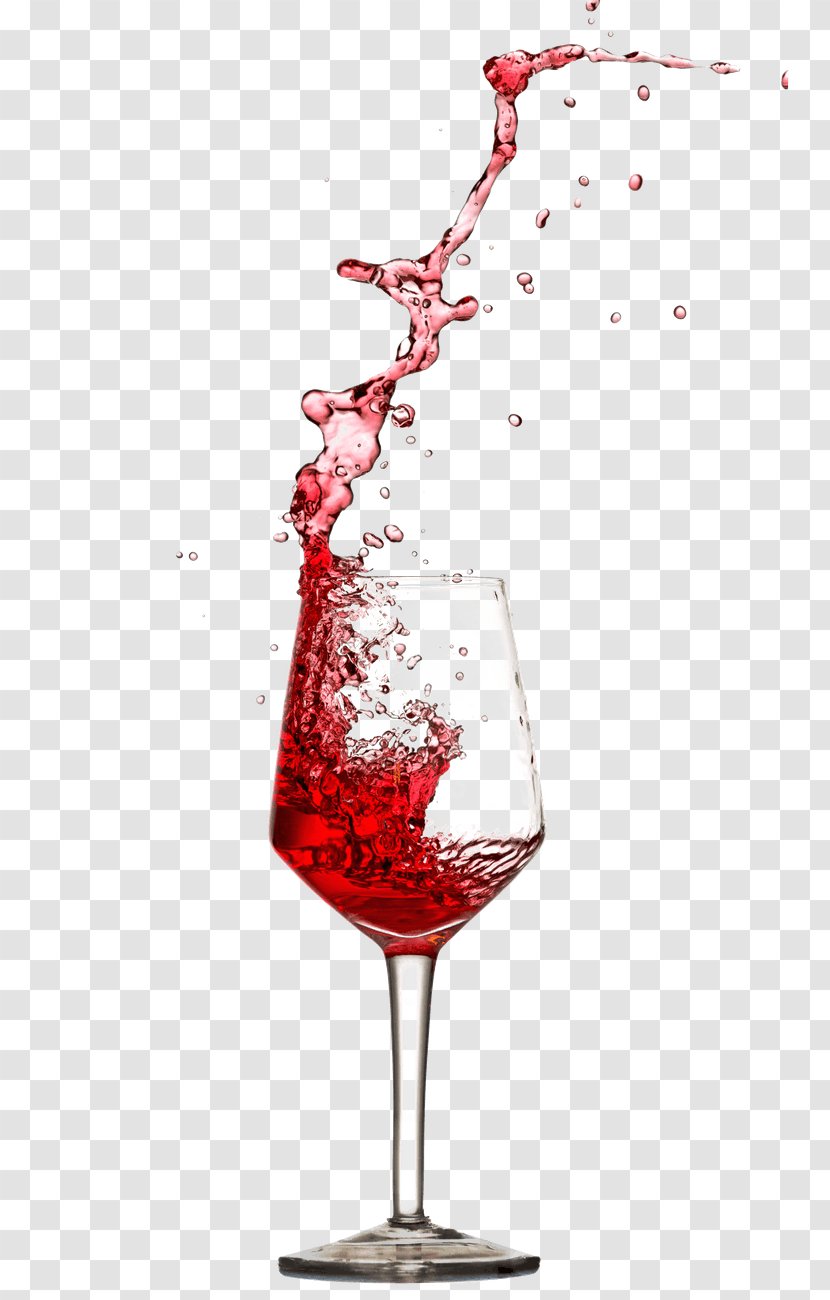 Red Wine Kir Champagne Glass - Liquid Transparent PNG