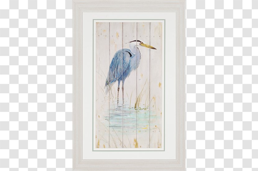 Heron Watercolor Painting Stork Picture Frames Transparent PNG