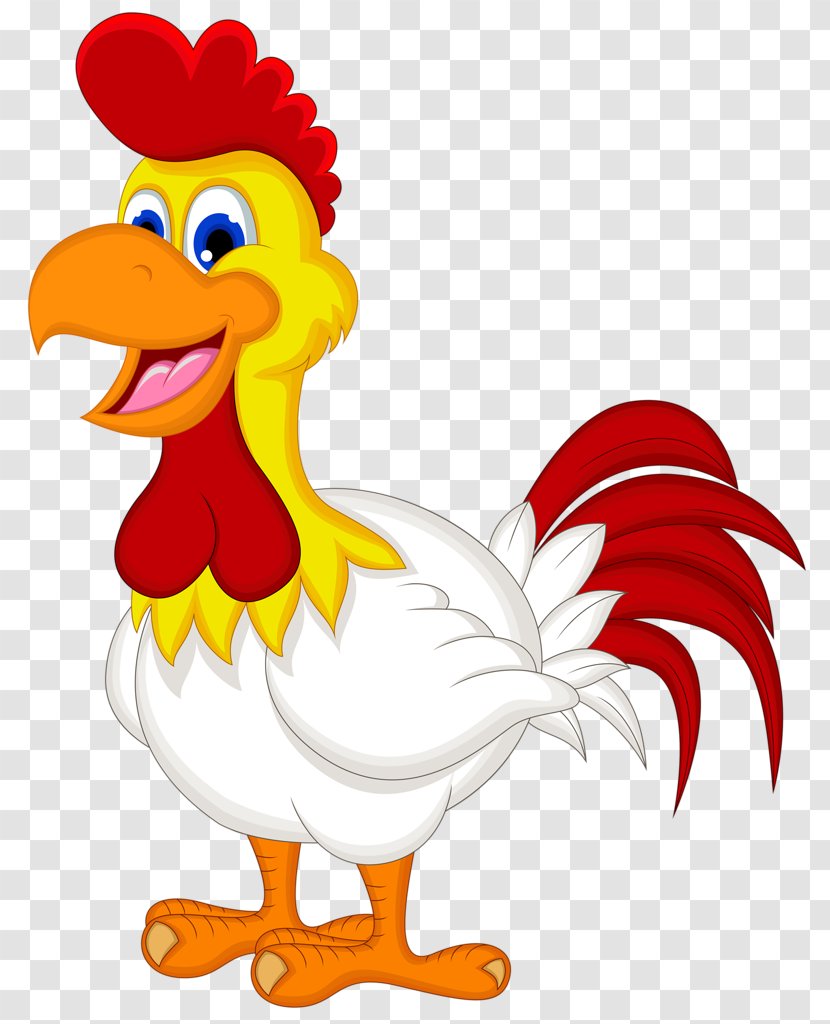 Chicken Cartoon Royalty-free - Poultry - Cock Transparent PNG