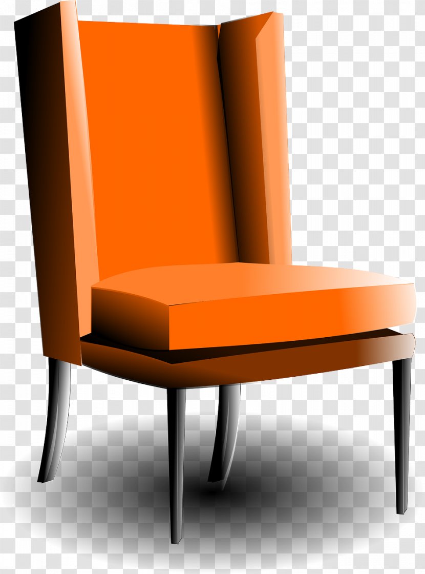 Interior Design Services Clip Art - Couch - Orange Armchair Transparent PNG