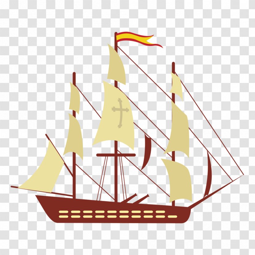 Sailing Ship - Tall - Galleon Transparent PNG