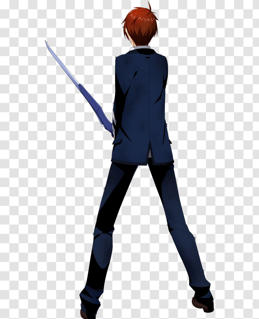 Blue Color 深蓝 Suit Red - Standing Transparent PNG