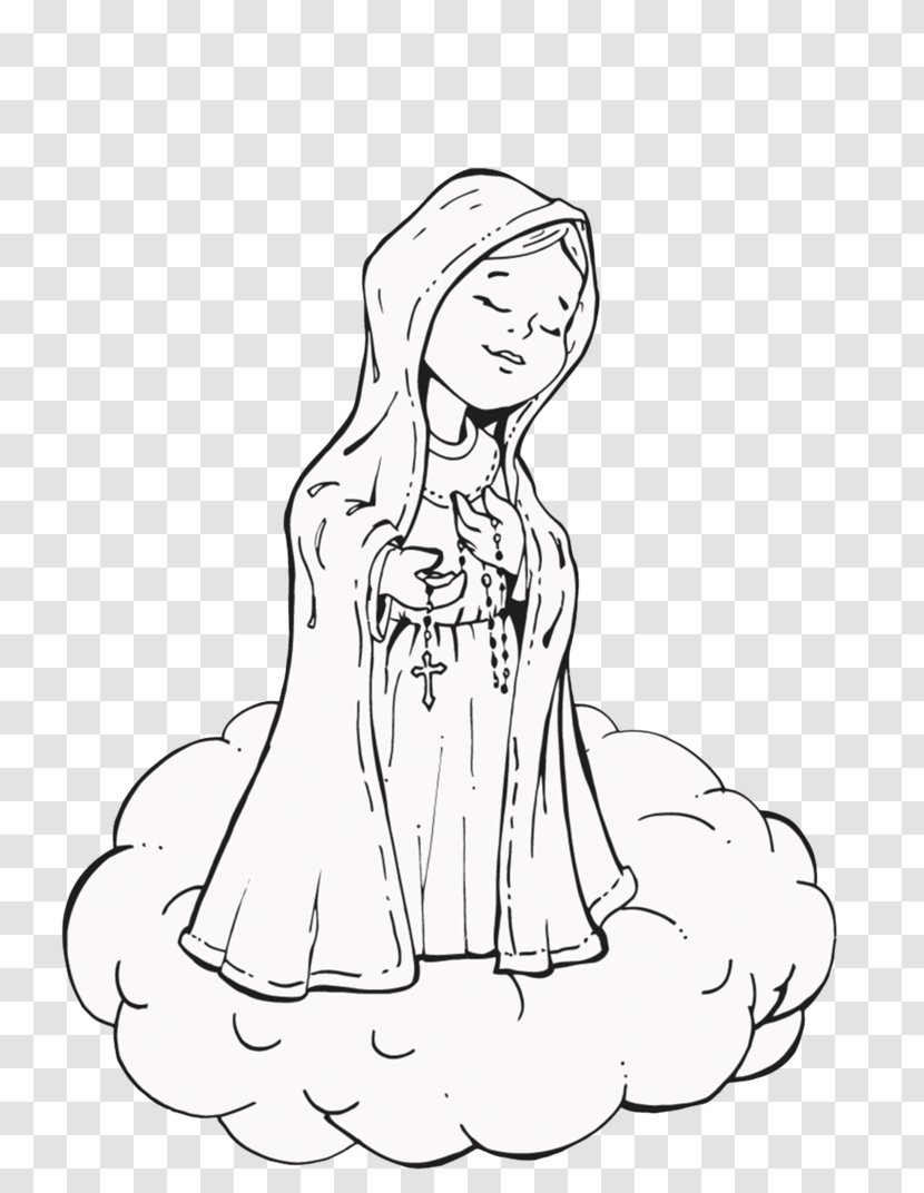 Drawing Line Art O Pequeno Julian Comics - Tree - Nossa Senhora De Fatima Transparent PNG