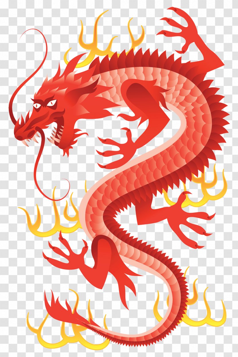 Illustration - Text - Ancient Chinese Dragon Transparent PNG