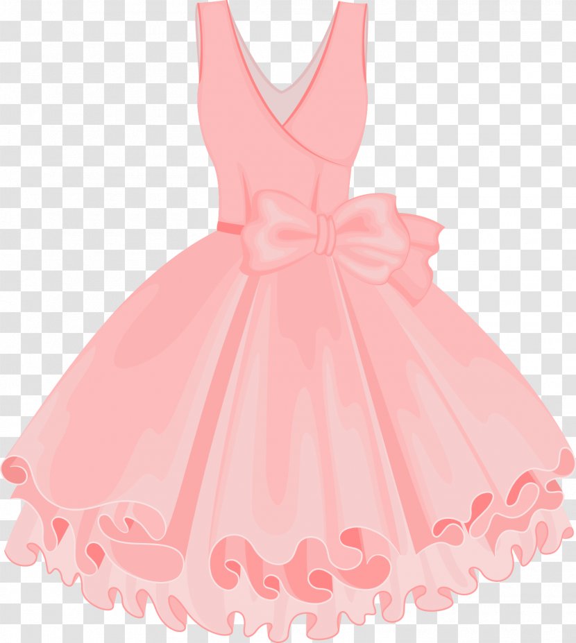Skirt Tutu Dress - Shoulder - Vector Painted Pink Transparent PNG