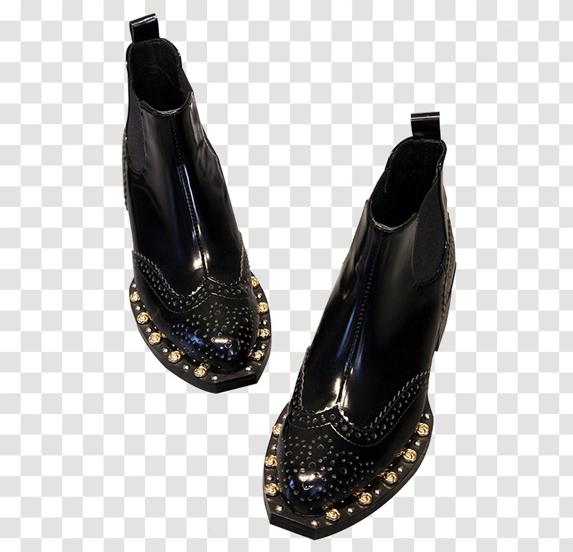 Boot Platform Shoe Taobao Podeszwa - Combat - Rivet Boots Thick With England Transparent PNG