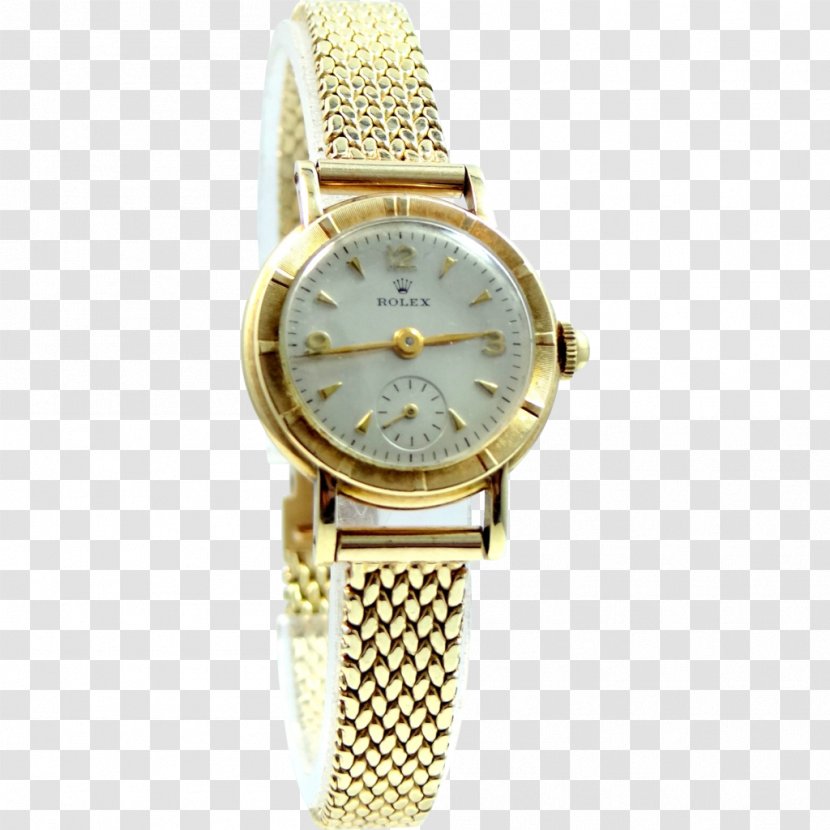 1950s Watch Strap Rolex Gold - Retro Style Transparent PNG