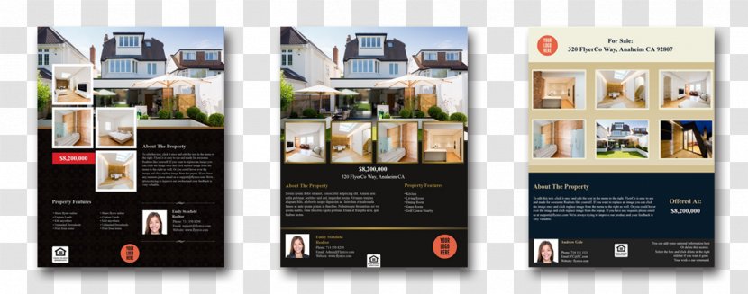 Real Estate Agent Flyer Property Coldwell Banker - House Transparent PNG
