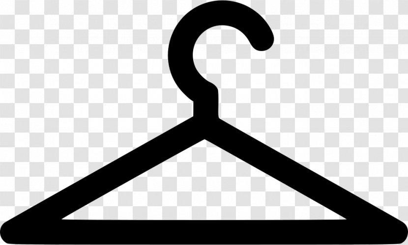 Clothes Hanger Clip Art - Black And White - Symbol Transparent PNG