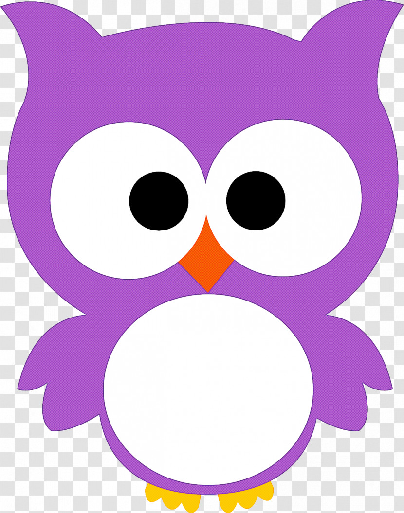 Purple Owl Violet Pink Cartoon Transparent PNG
