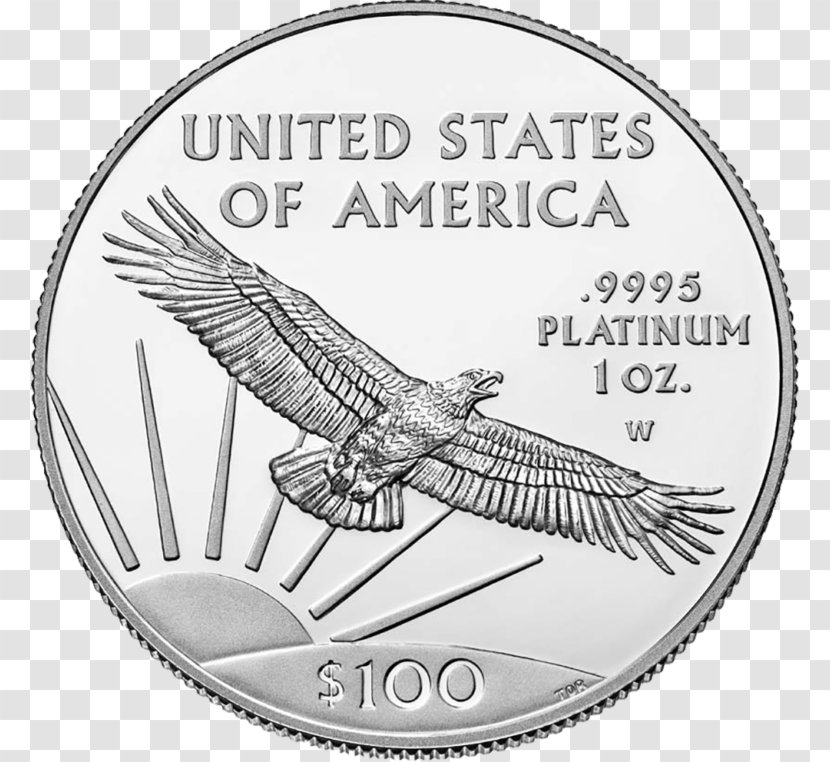 American Platinum Eagle Proof Coinage Coin United States Mint - Bullion Transparent PNG