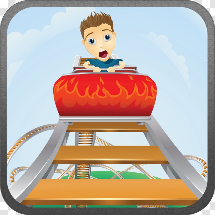 Roller Coaster Amusement Park Clip Art - Heart Transparent PNG