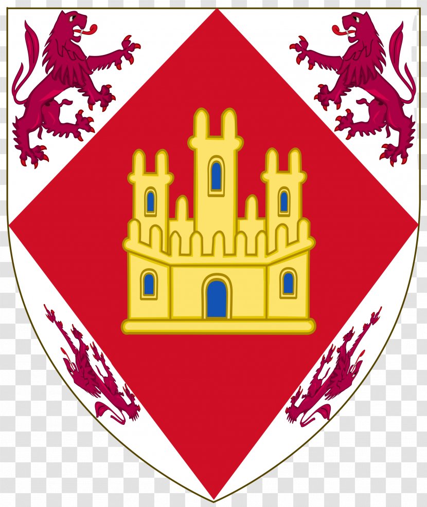 Crown Of Castile Kingdom Spain Escutcheon Heraldry - Asturias Leon Transparent PNG