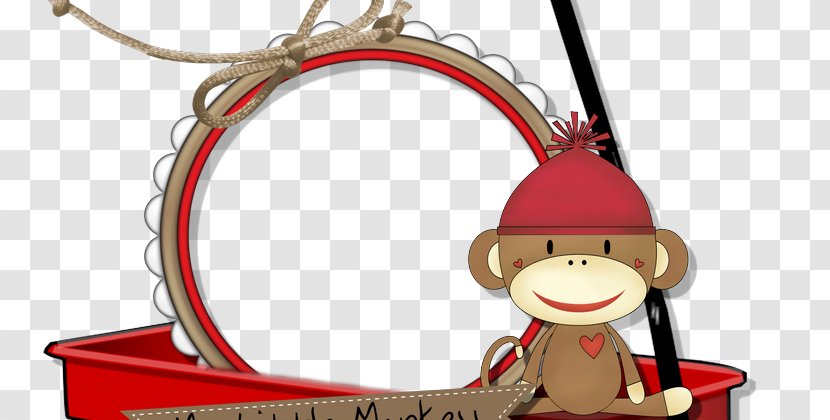 Christmas Ornament Cartoon Character - Sock Monkey Transparent PNG