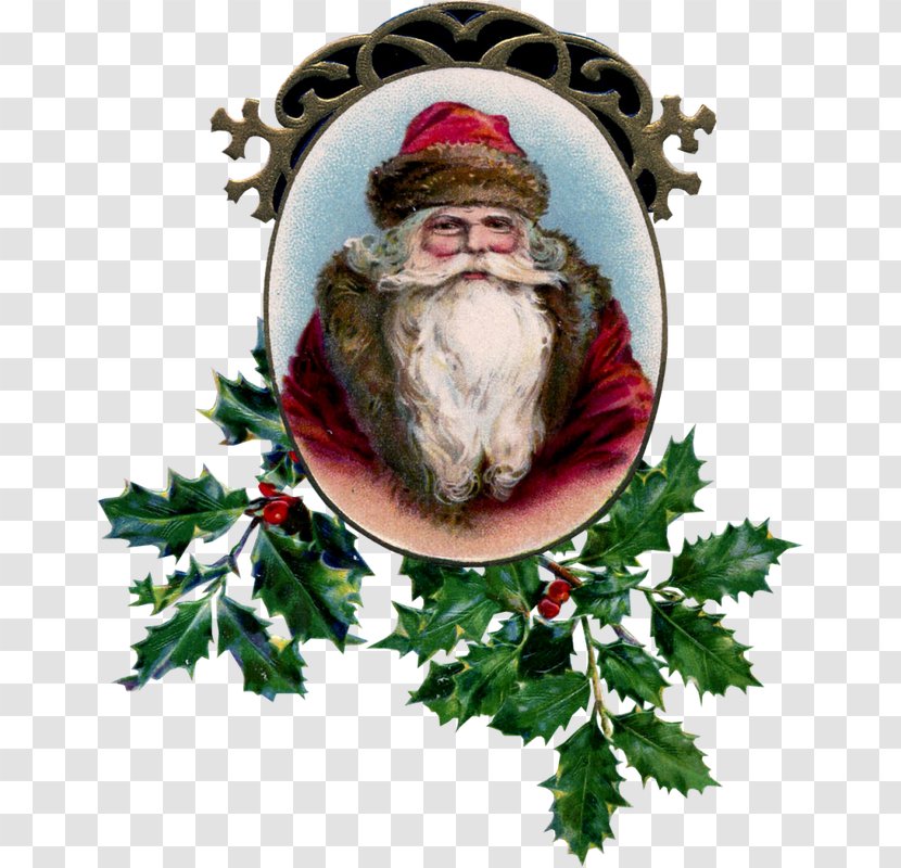 Christmas Ornament Santa Claus Card Father - Greeting Note Cards Transparent PNG