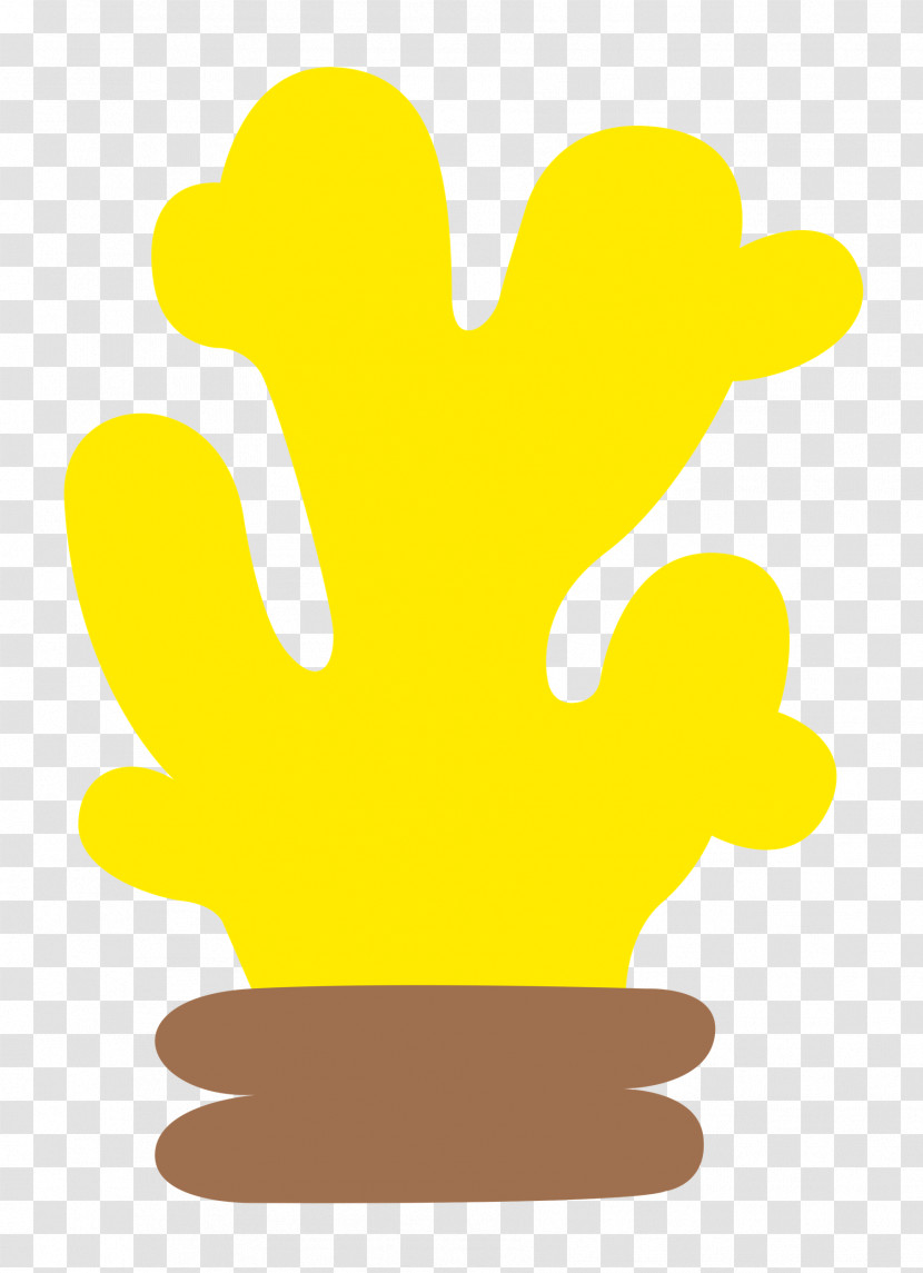 Leaf Flower Cartoon Yellow Tree Transparent PNG