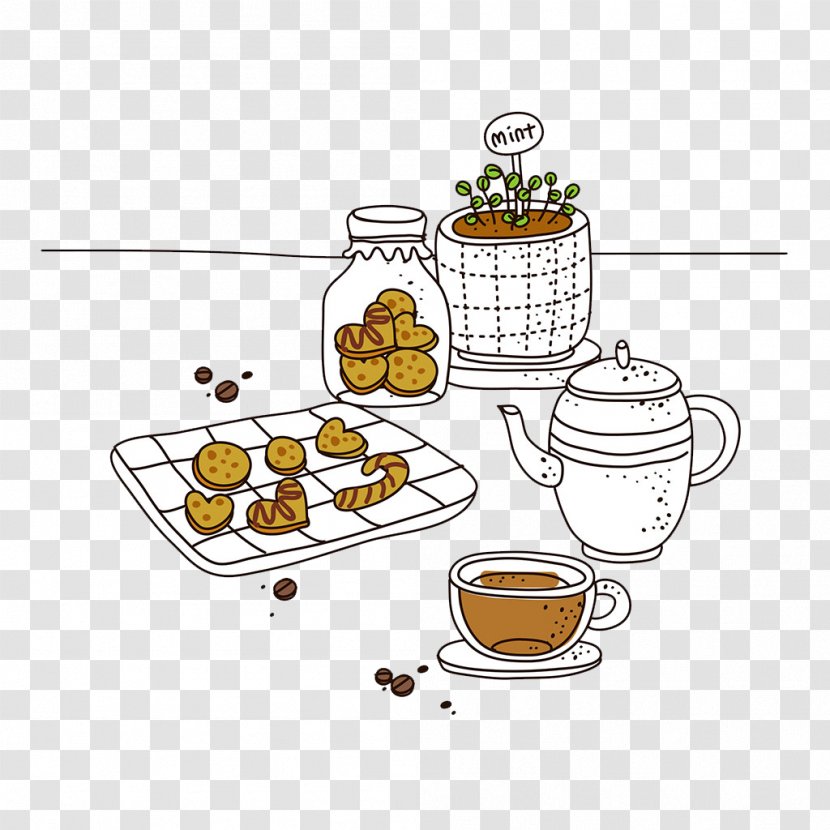 Coffee Cup Cafe Illustration - Shop Transparent PNG