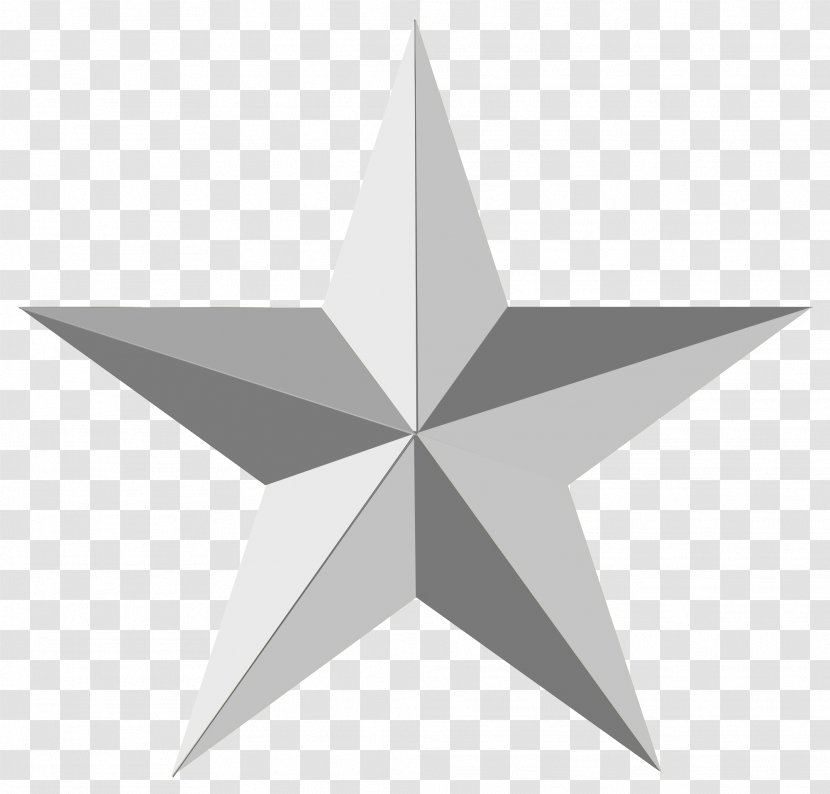 Silver Star Clip Art - Gray Image Transparent PNG