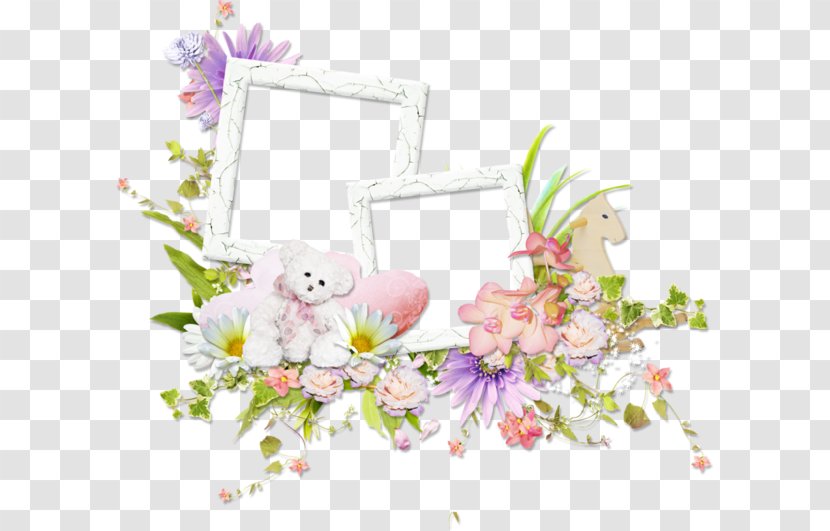 Flower Floral Design - Picture Frame - Shabby Transparent PNG