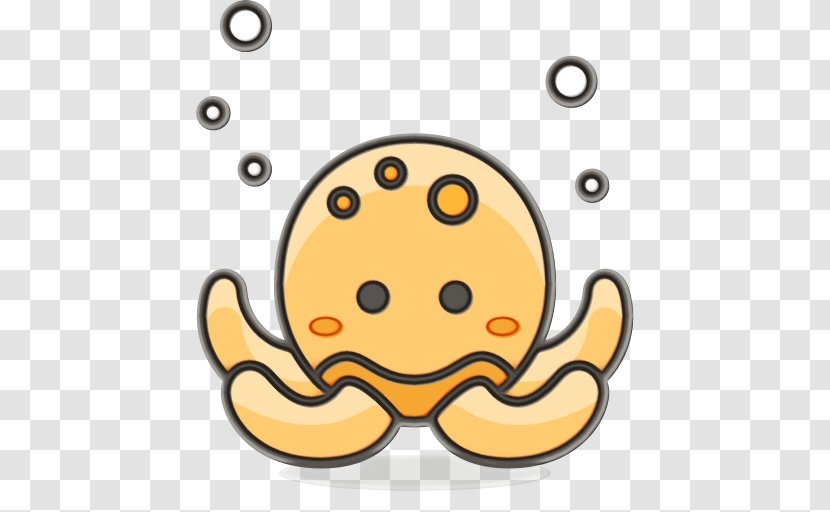 Emoji - Octopus - Pleased Smiley Transparent PNG