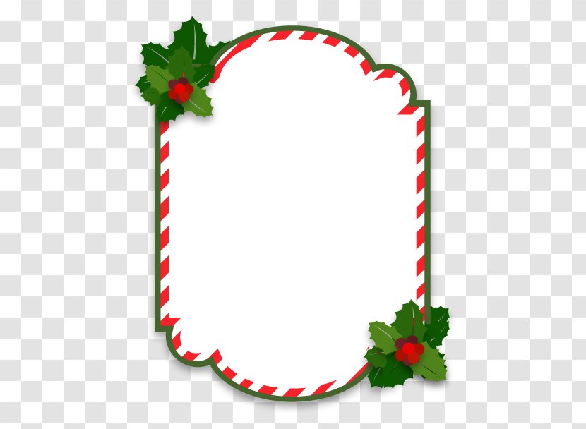 Christmas Ornament Picture Frame - Cartoon Border Transparent PNG