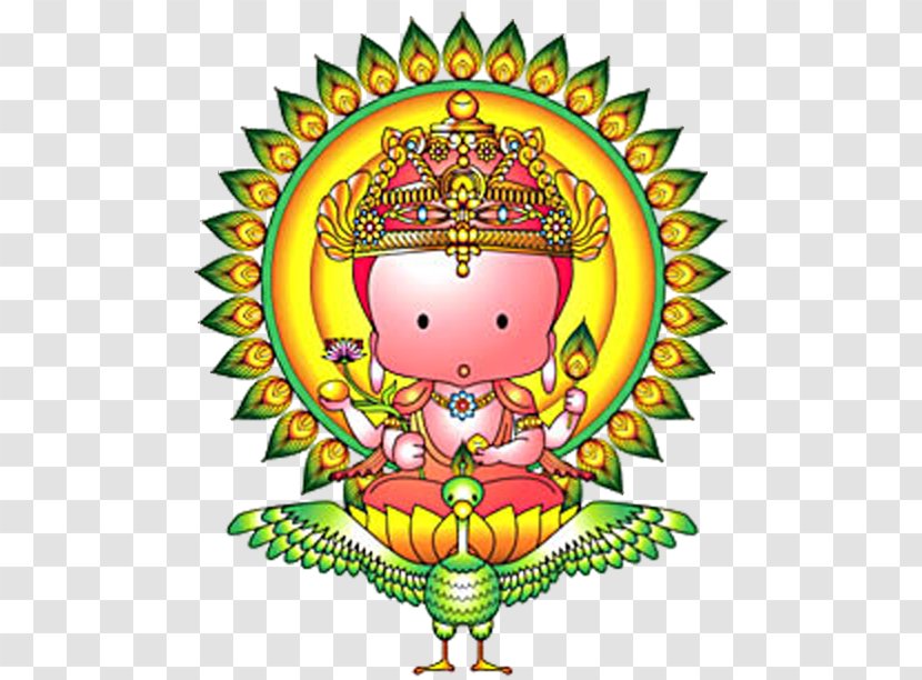 Mandala Color Clip Art - Cartoon Buddha Transparent PNG