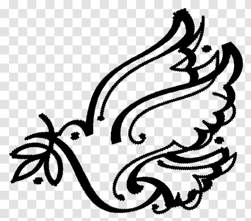 Cloth Napkins Cross-stitch Peace Doves As Symbols - Stitch - Pigeon Transparent PNG
