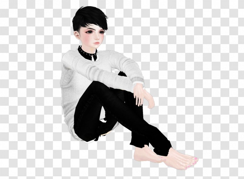Sleeve Outerwear Pants Shoe Boy - Black Transparent PNG