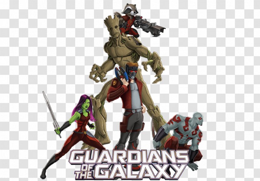 Drax The Destroyer Groot Guardians Of Galaxy Nova Corps Comics - Figurine - Comic Transparent PNG