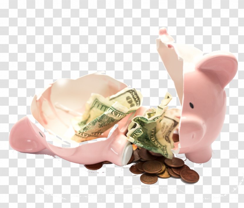 Piggy Bank Money Saving Finance - Financial Institution - Pink Storage Tanks Transparent PNG