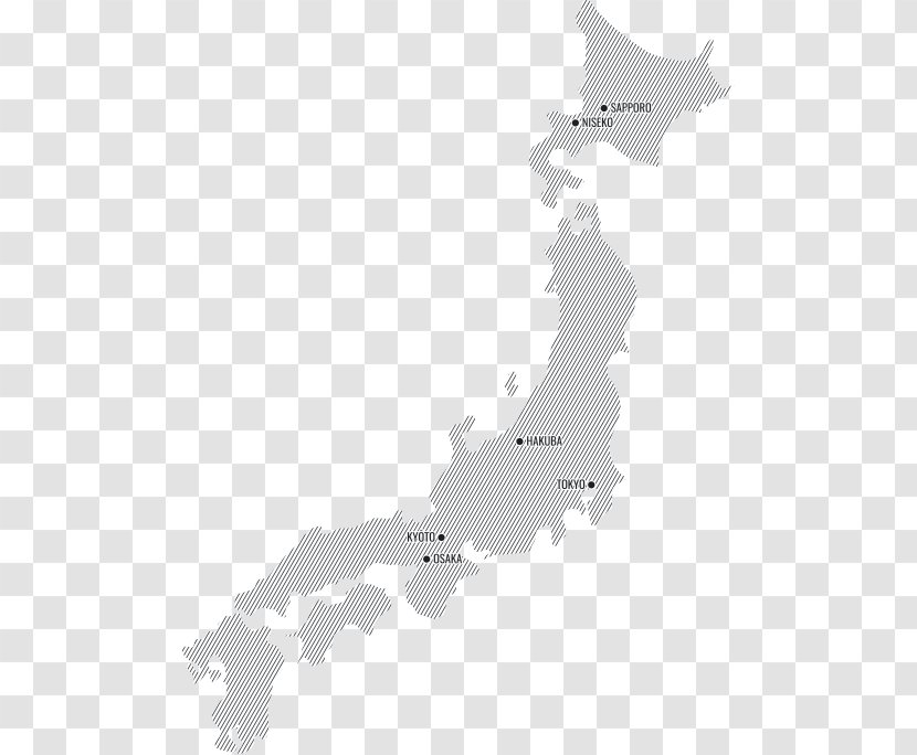 Japan Vector Graphics Clip Art Royalty-free Map - Black And White Transparent PNG