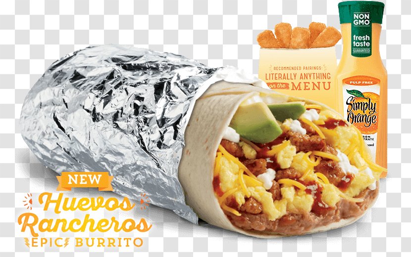 Burrito Del Taco Fast Food Carne Asada - Cheese Transparent PNG
