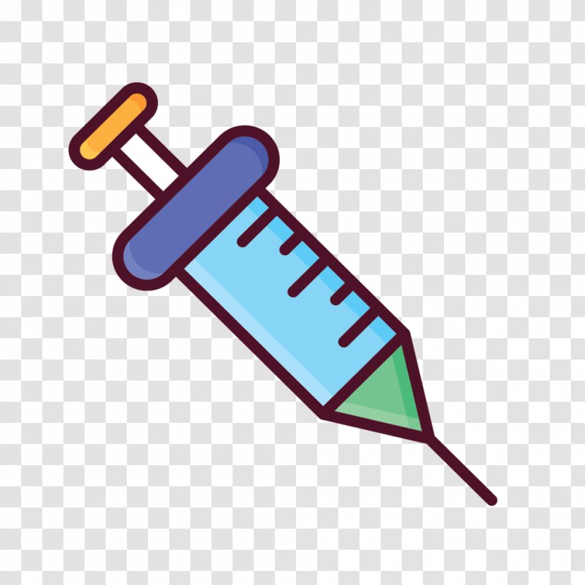 Syringe Injection Clip Art - Area - Vector Creative Flat Arrow Transparent PNG