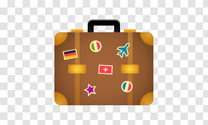 Icon - Orange - Suitcase Transparent PNG